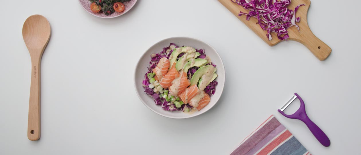 Salmon poke bowl